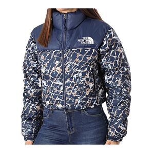 The North Face 1996 Retro NF0A3XEOOTP Nuptse Jacket Women's Blue Full Zip CLO758